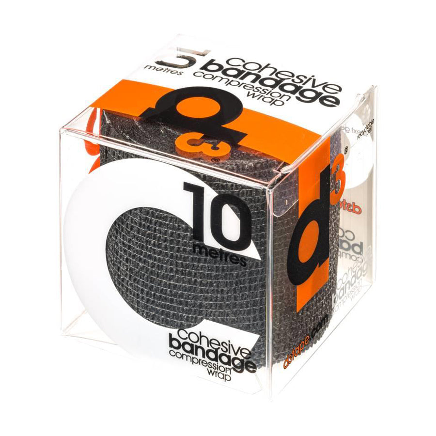 D3 Kompressioteippi, liimaton 50mm MUSTA