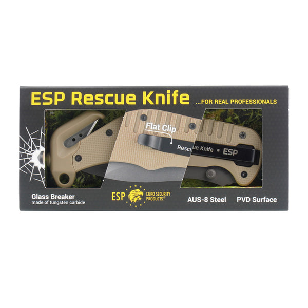 ESP Rescue Knife RK-01 Coyote harmaa