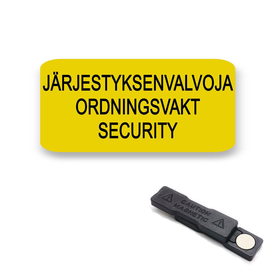 Järjestyksenvalvoja -magneettimerkki