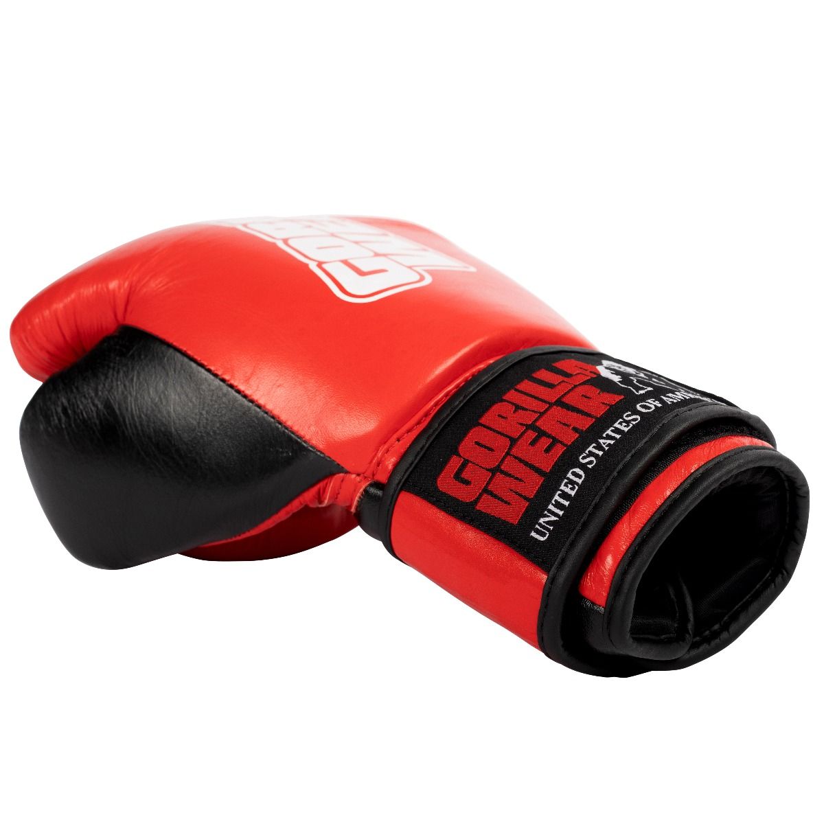 Gorilla Wear ASHTON PRO Boxing Gloves - Punainen/Musta 8 oz, 10 oz, 12 oz, 14 oz, 16 oz,18 oz