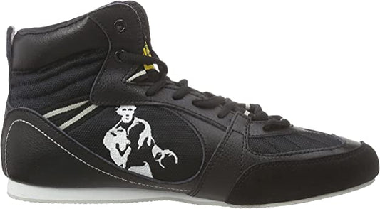 Benlee -nyrkkeilykengät The Rock.
Kevyet jalkineet mahdollistavat nopean jalkatyön ja liikkuvuuden erilaisilla alustoilla. kuvassa oikea kenkä