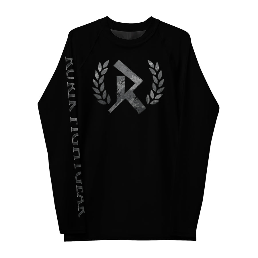 Rurik FG Rashguard "Urban Camo" Musta Pitkähihainen nogi bjj