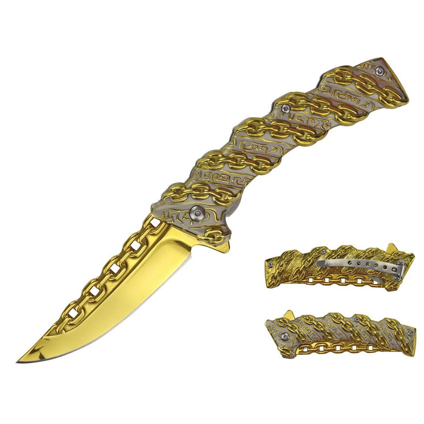 Top Quest Golden Chains kääntöveitsi