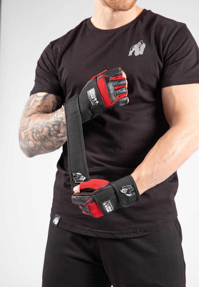 GORILLA WEAR Dallas Wrist Wrap Gloves Punainen