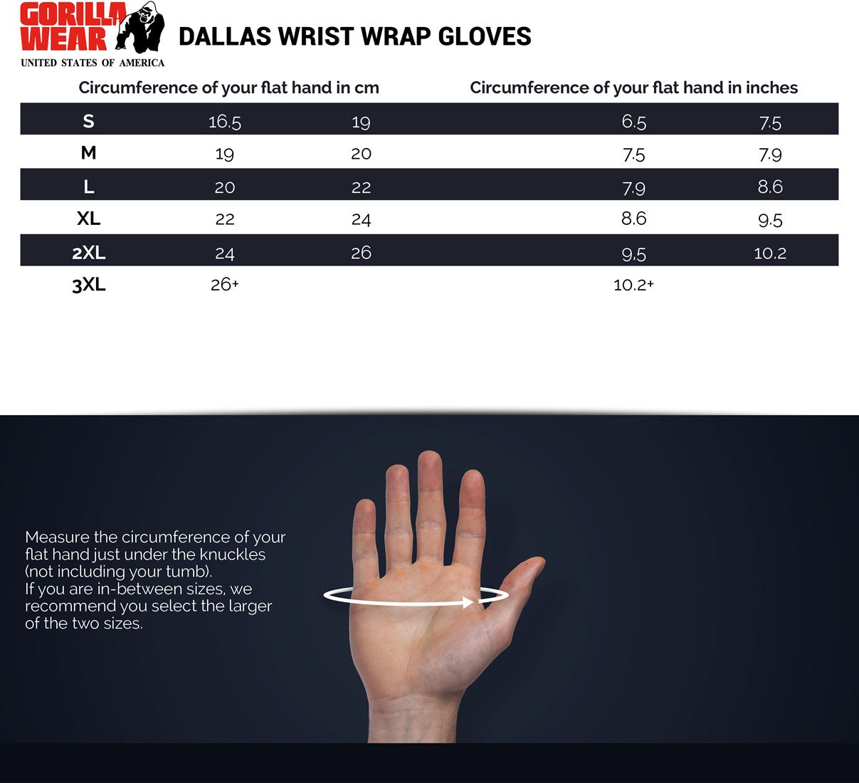 GORILLA WEAR Dallas Wrist Wrap Gloves Punainen