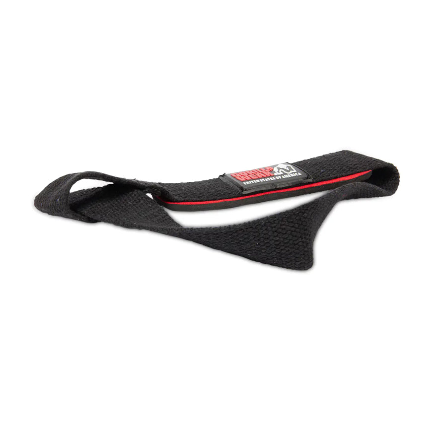 GORILLA WEAR Pehmustetut vetoremmit  - MUSTA/PUNAINEN