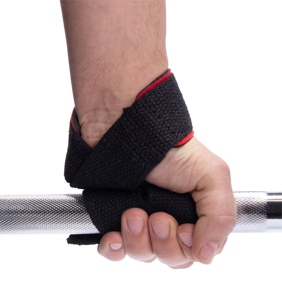 GORILLA WEAR Pehmustetut vetoremmit  - MUSTA/PUNAINEN