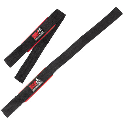 GORILLA WEAR Pehmustetut vetoremmit  - MUSTA/PUNAINEN