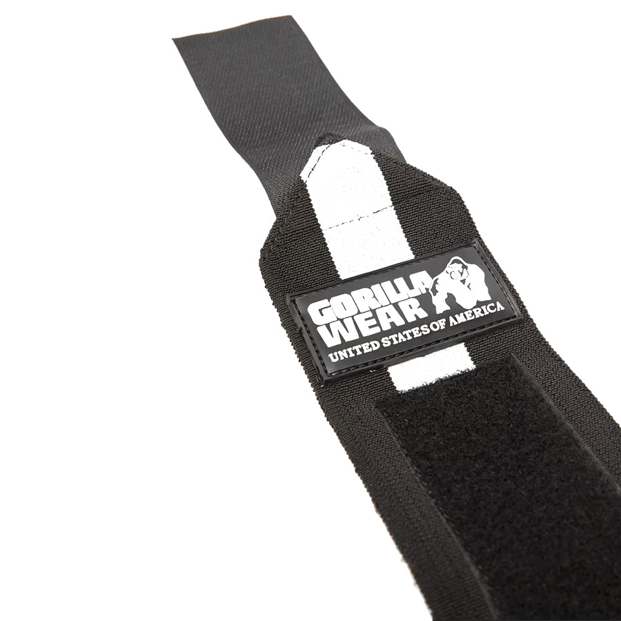 Gorilla Wear Wrist Wraps Ultra Musta/Valkoinen