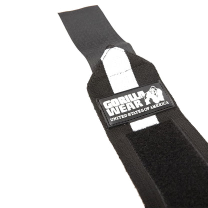 Gorilla Wear Wrist Wraps Ultra Musta/Valkoinen