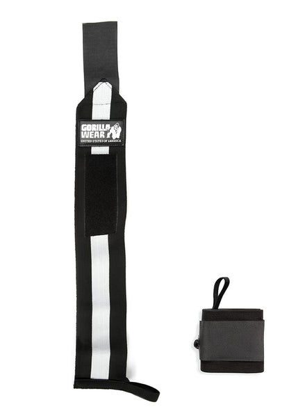 Gorilla Wear Wrist Wraps Ultra Musta/Valkoinen