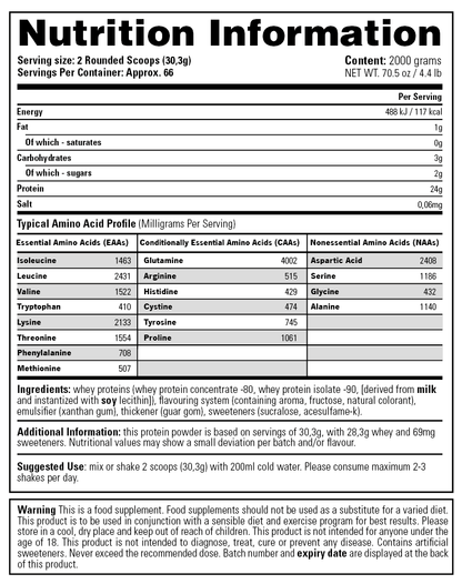 STACKER2 100% WHEY -Proteiini CHOCOLATE HAZELNUT 2KG