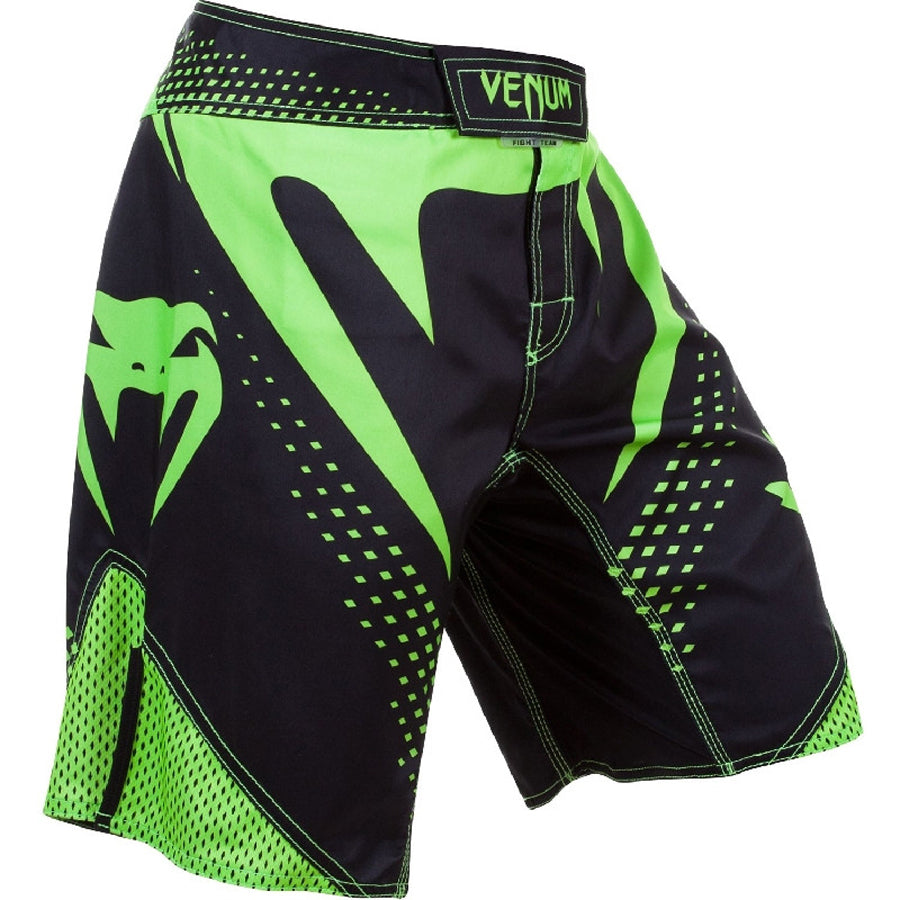 VENUM "Hurricane" Black/Neo Yellow - Fight Shorts