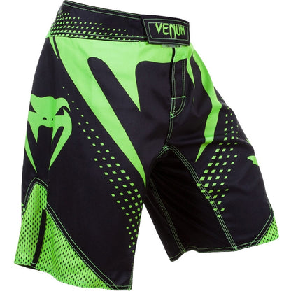 VENUM "Hurricane" Black/Neo Yellow - Fight Shorts