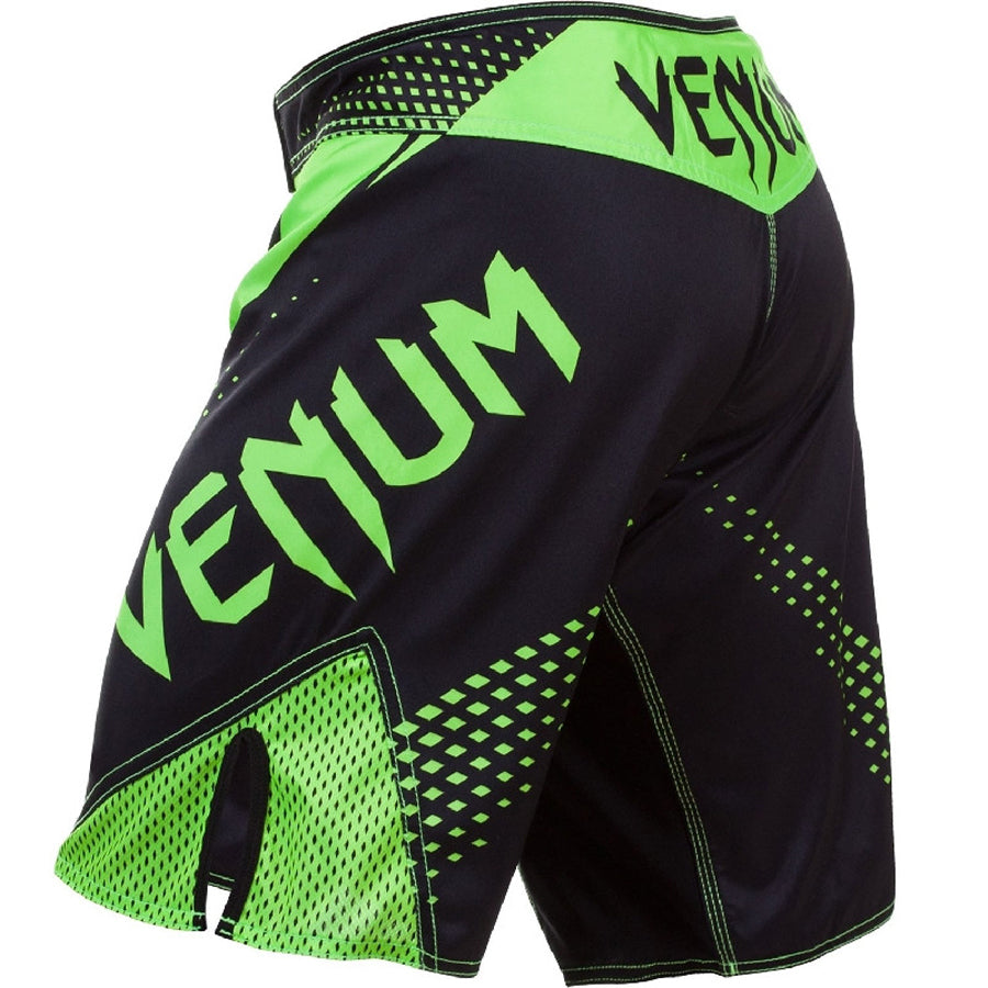 VENUM "Hurricane" Black/Neo Yellow - Fight Shorts
