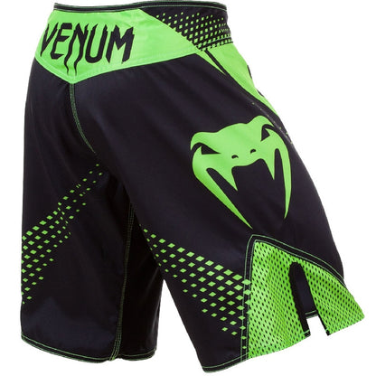 VENUM "Hurricane" Black/Neo Yellow - Fight Shorts