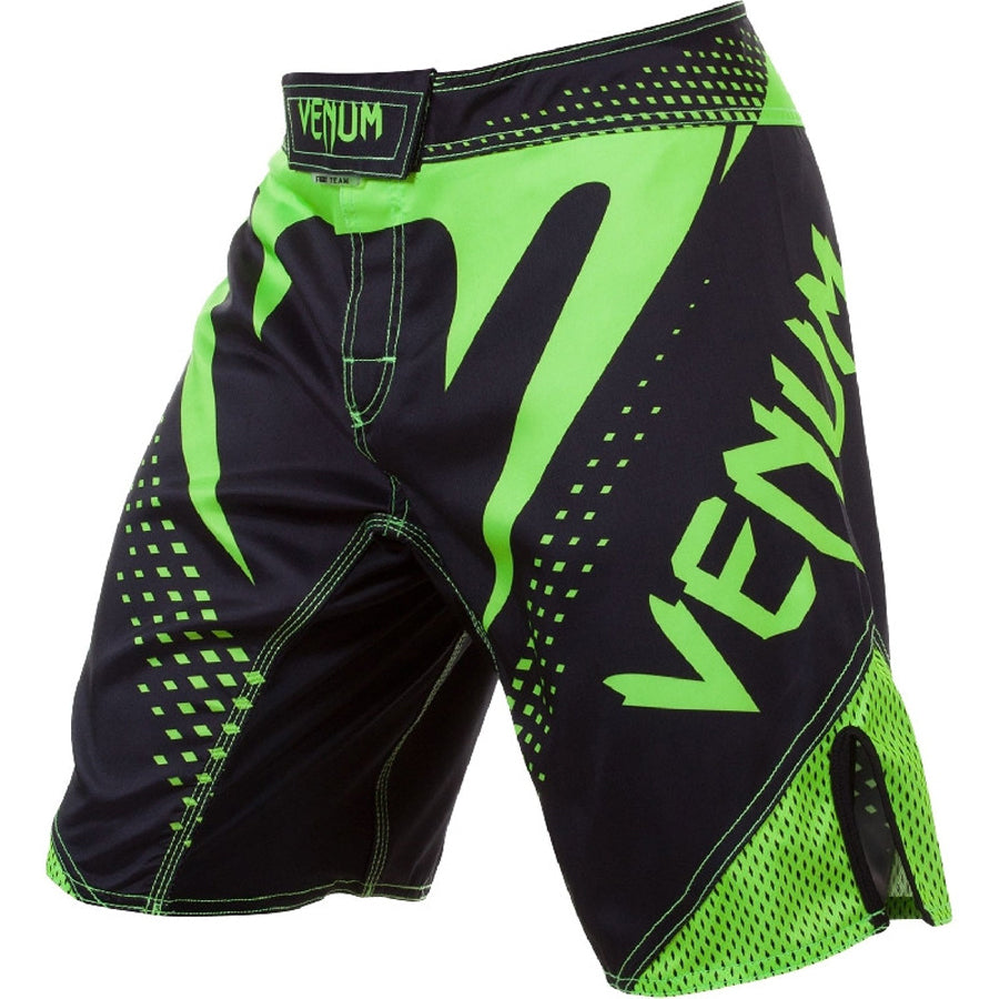 VENUM "Hurricane" Black/Neo Yellow - Fight Shorts