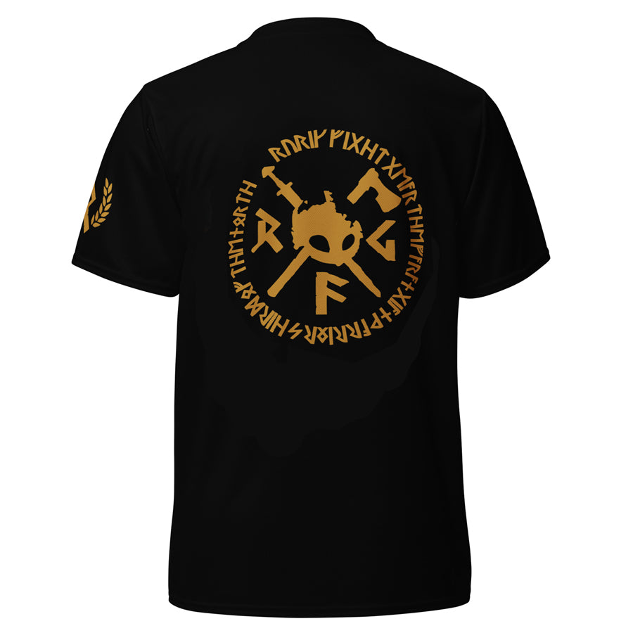 Rurik FG Cælic -sarjan tekninen t-paita on täydellinen valinta urheiluun, treeniin tai lämpimään säähän. Hengittävä ja kevyt tekninen polyesterikudos siirtää tehokkaasti kosteutta iholta, pitäen olon raikkaana ja kuivana koko harjoituksen ajan. Sopii myös hyvin vapaa-ajanviettoon. Kuvassa paita selkäpuolelta. 