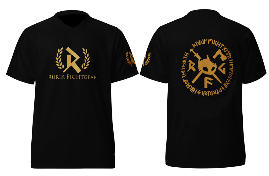 Rurik FG Cælic -sarjan tekninen t-paita on täydellinen valinta urheiluun, treeniin tai lämpimään säähän. Hengittävä ja kevyt tekninen polyesterikudos siirtää tehokkaasti kosteutta iholta, pitäen olon raikkaana ja kuivana koko harjoituksen ajan. Sopii myös hyvin vapaa-ajanviettoon. Kuvassa paita sekä edestä että takaa. 