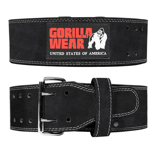 Gorilla Wear 4-inch Leather Lifting Belt MUSTA