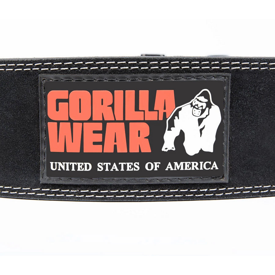 Gorilla Wear 4-inch Leather Lifting Belt MUSTA