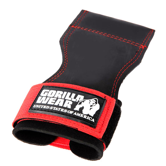 GORILLA WEAR Lifting Grips PUNAINEN