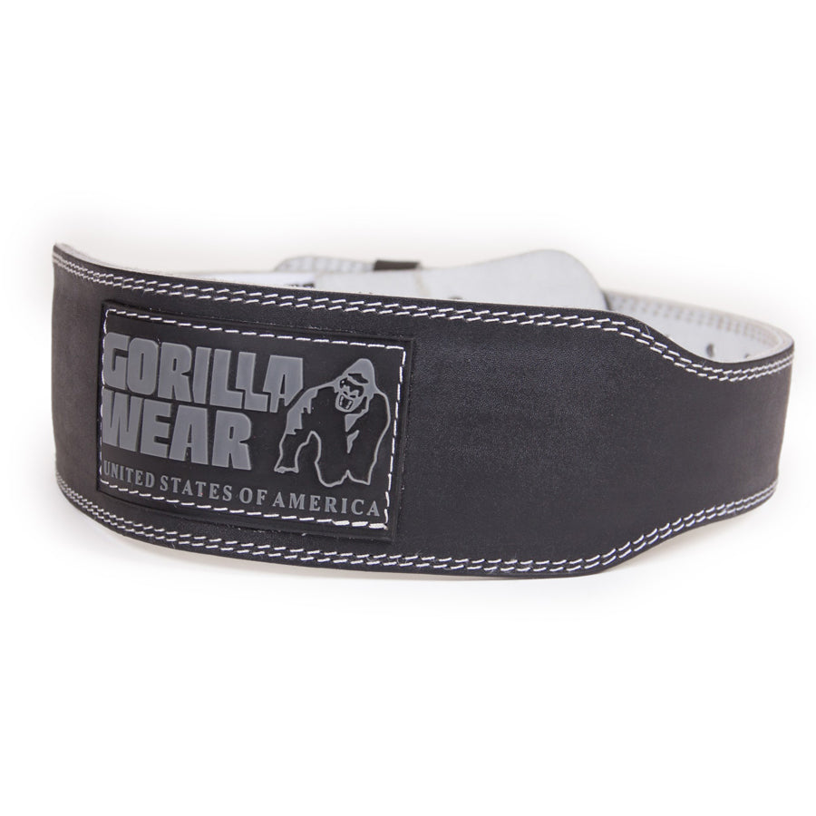 Gorilla Wear 4-inch Padded Leather Belt Harmaa
