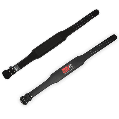 Gorilla Wear 4-inch Padded Leather Belt Musta/Punainen