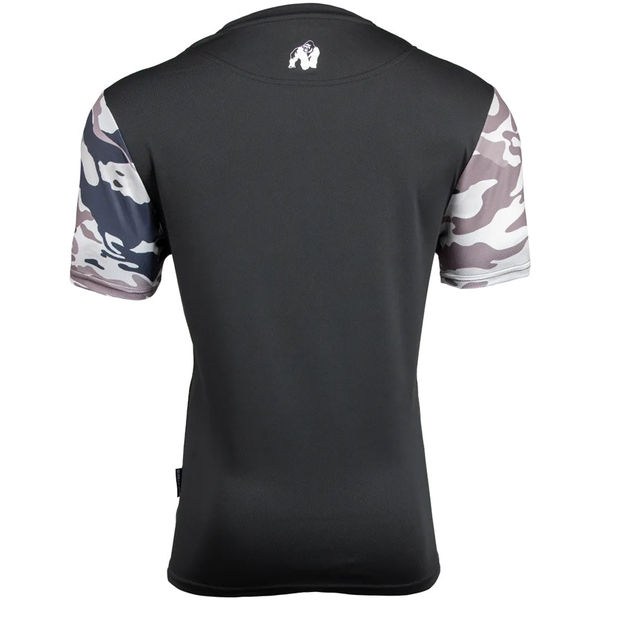 Gorilla wear t-paita takaa musta ja logo niskassa