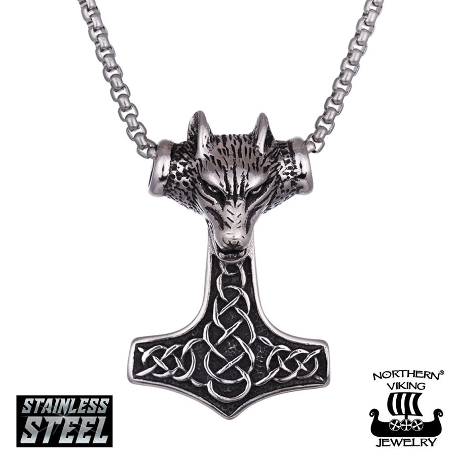 Northern Viking Jewelry® "Fenrir Wolfhead Thorin Vasara"