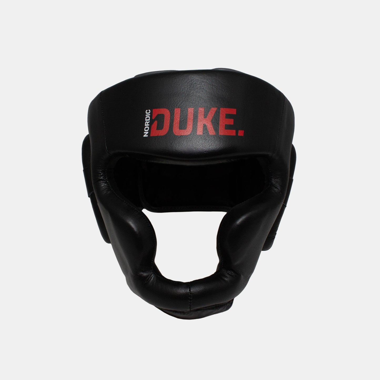 Kevyt ja kestävä, - Aitoa nahkaa, kaksi kokoa (S/M ja L/XL), poskisuojilla, velcro-kiinnitys takana, jossa hyvä säädettävyys. Kuva edestä