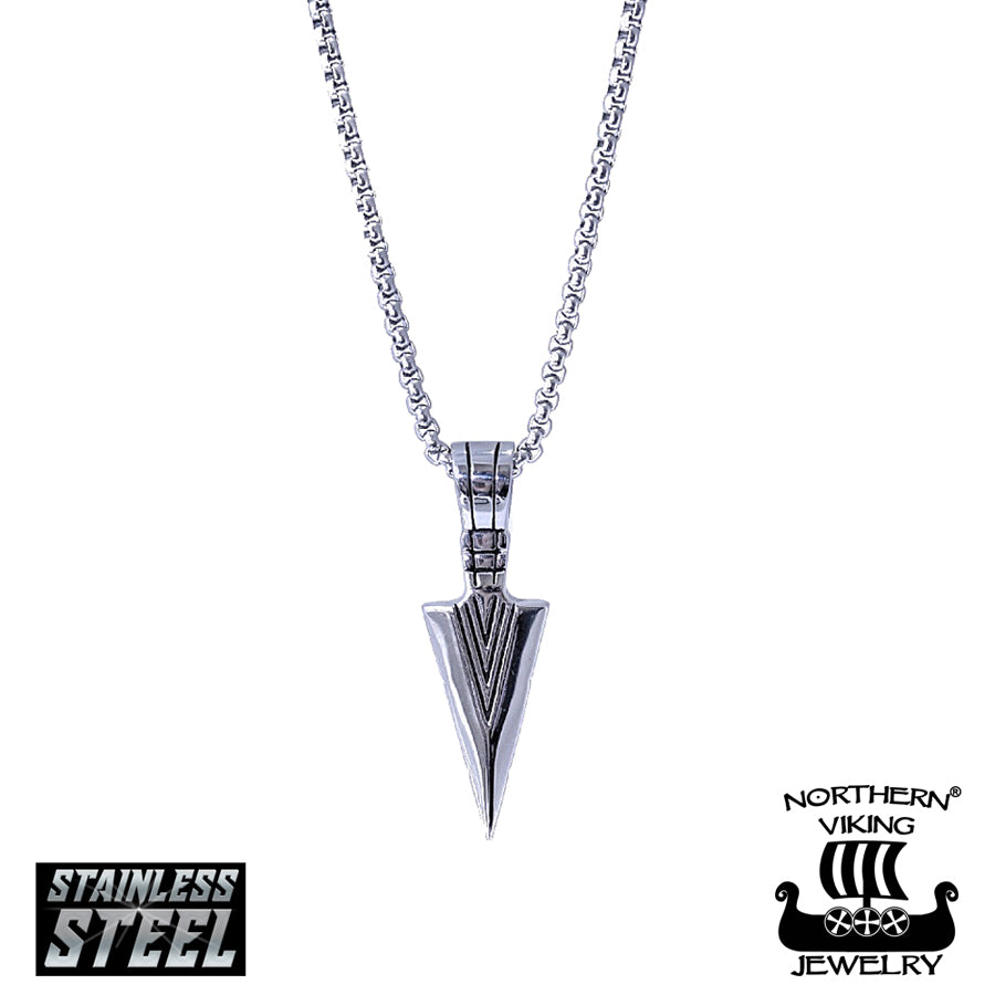Northern Viking Jewelry®-Kaulakoru "6 mm Ankkuriketju + Viking Spear