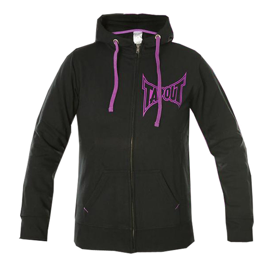 TapouT- Phoenix Hoodie upea  musta pinkki huppari naisille. Vintagea UFC:n kulta-ajoilta. Kuva edestä.