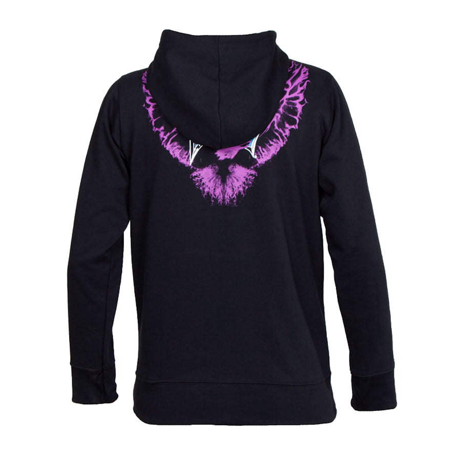 TapouT- Phoenix Hoodie upea  musta pinkki huppari naisille. Vintagea UFC:n kulta-ajoilta. Kuva takaa.
