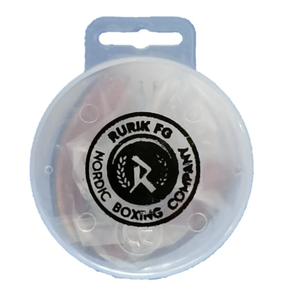 Rurik Kveldulf hammasuojan kotelo logolla