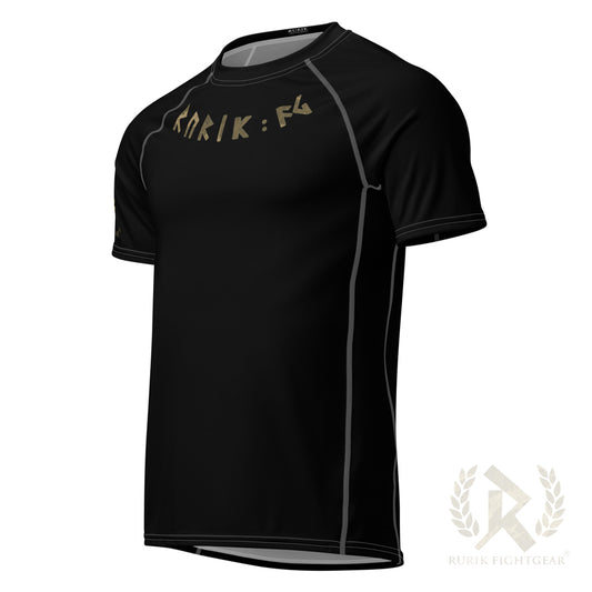 Rurik FG Lyhythihainen "Grappling" Rashguard, Musta/Camo