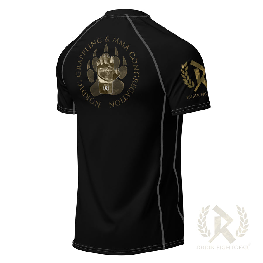 Rurik FG Lyhythihainen "Grappling" Rashguard, Musta/Camo