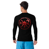 Rurik fg nogi bjj rash guard pitkähihainen treenipaita ja ottelupaita musta punainen takaa