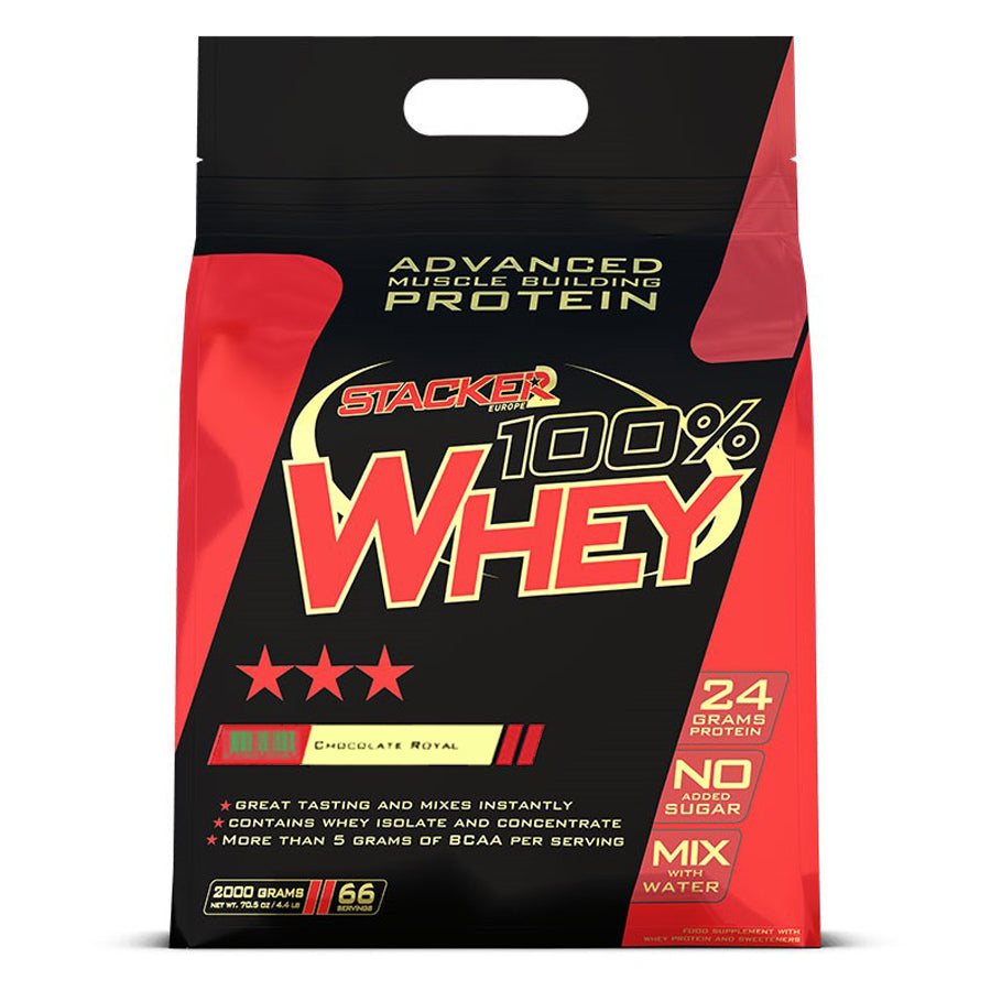 STACKER2 100% WHEY -Proteiini CHOCOLATE ROYAL 2KG
