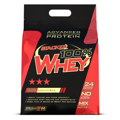 STACKER2 100% WHEY -Proteiini CHOCOLATE ROYAL 2KG