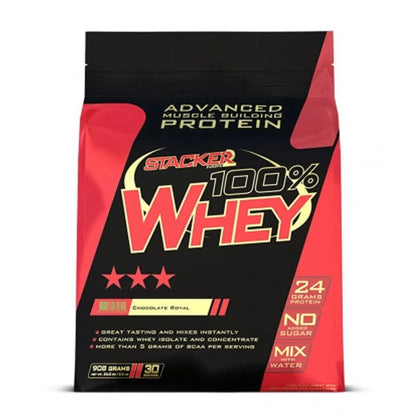 STACKER2 100% WHEY -Proteiini CHOCOLATE ROYAL 908G