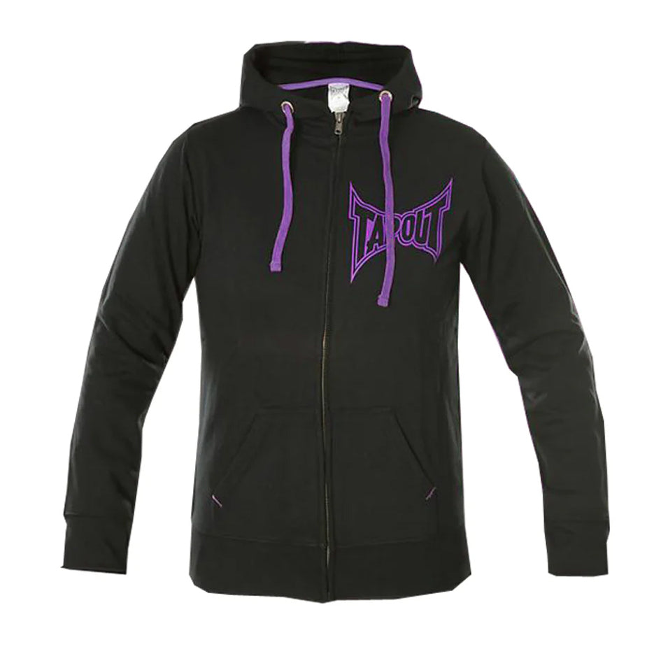 TapouT- Spirit Hoodie upea naisten huppari jossa siivet selässä. Winged hoodie musta kuvattu edestä. 