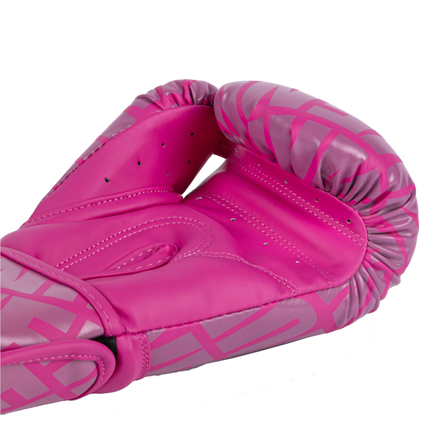 VENUM Contender 1.5 XT Nyrkkeilyhanskat - pinkki/valkoinen. Ihanteellinen lajeihin nyrkkeily, Muay Thai -nyrkkeilj ja potkunyrkkeily. Kuvassa hanskan kämmenosa.