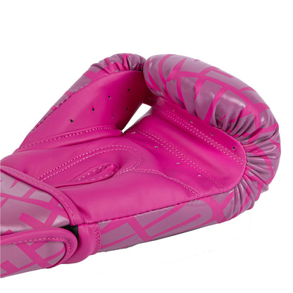 VENUM Contender 1.5 XT Nyrkkeilyhanskat - pinkki/valkoinen. Ihanteellinen lajeihin nyrkkeily, Muay Thai -nyrkkeilj ja potkunyrkkeily. Kuvassa hanskan kämmenosa.