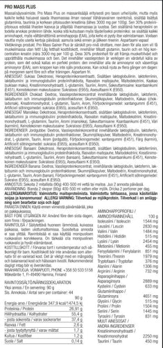 ASL Pro Mass Plus Massanlisääjä 1KG Suklaa