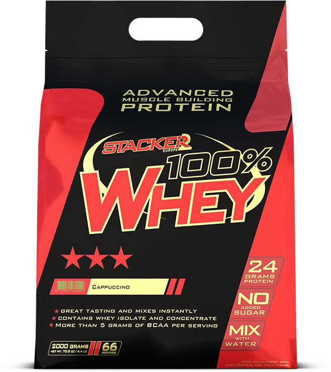 STACKER2 100% WHEY -Proteiini CAPUCCINO 2KG