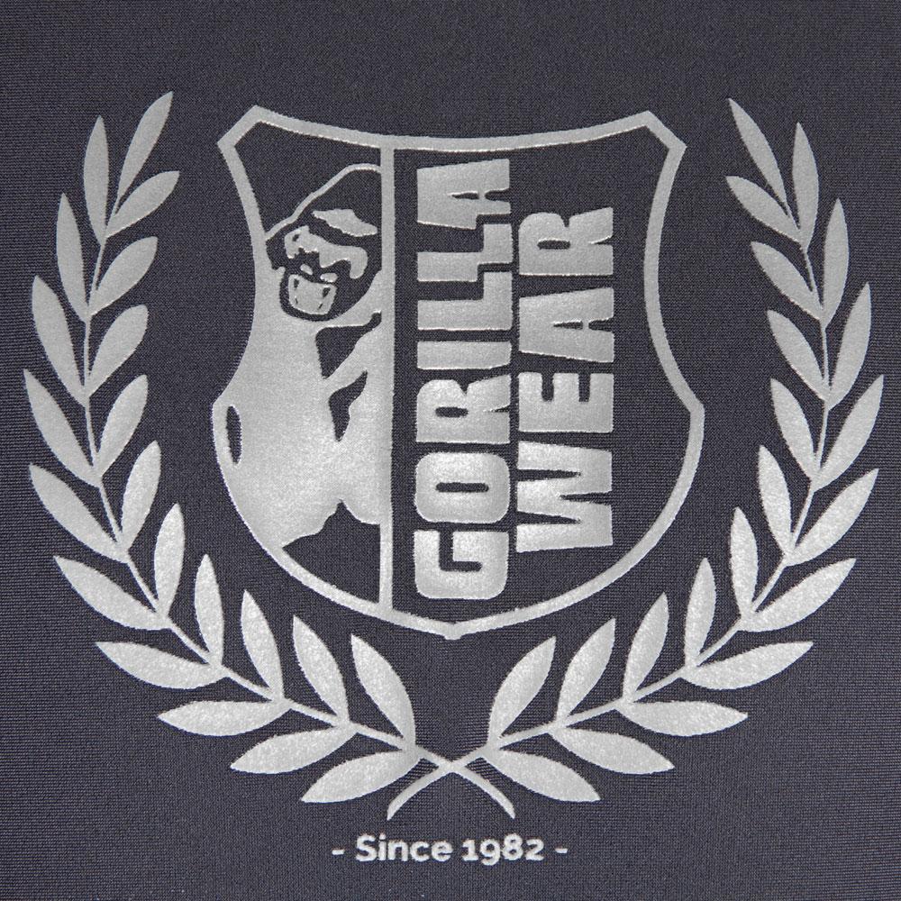 Gorilla Wear Lander Rashguard Long Sleeve - Musta/Metrocamo pitkähihainen, logo.