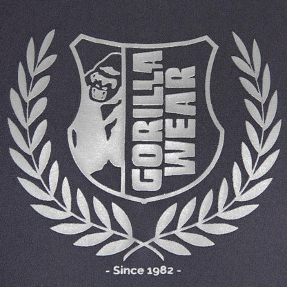 Gorilla Wear Lander Rashguard Long Sleeve - Musta/Metrocamo pitkähihainen, logo.