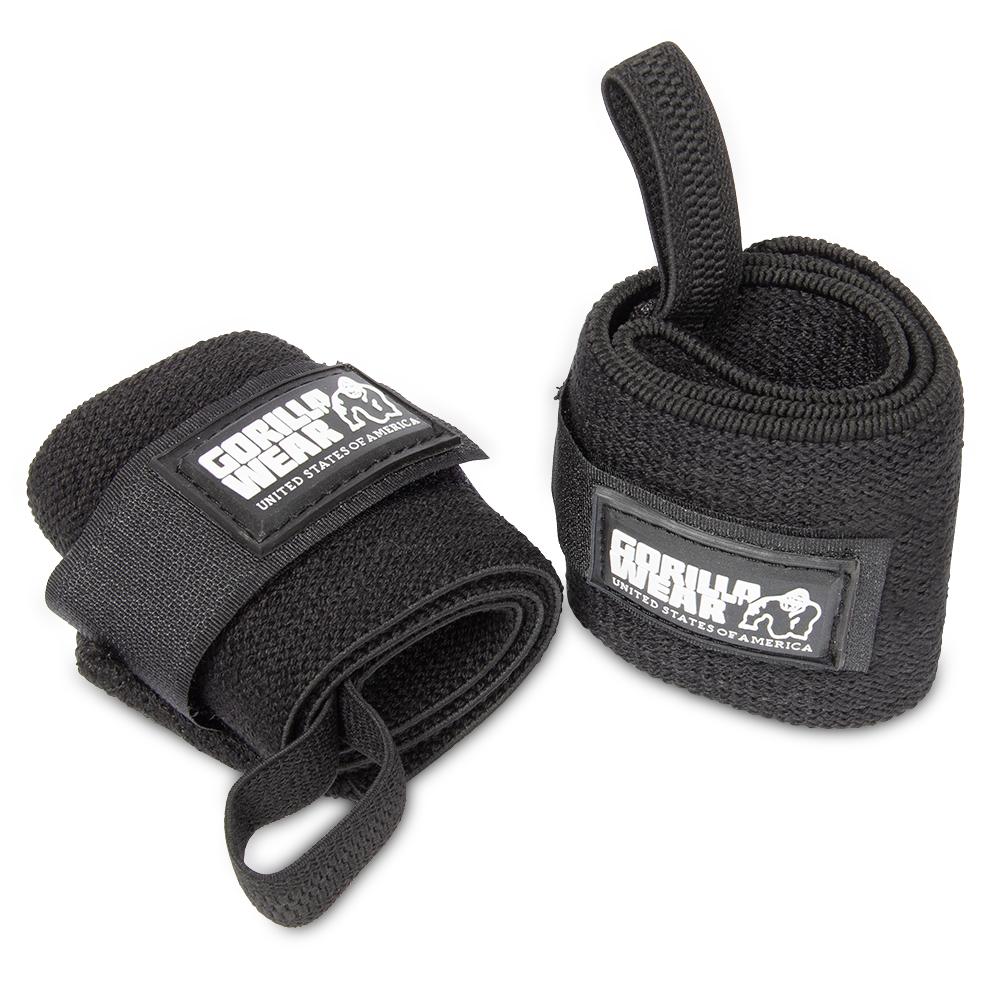 GORILLA WEAR WRIST WRAPS BASIC Musta/Valkoinen