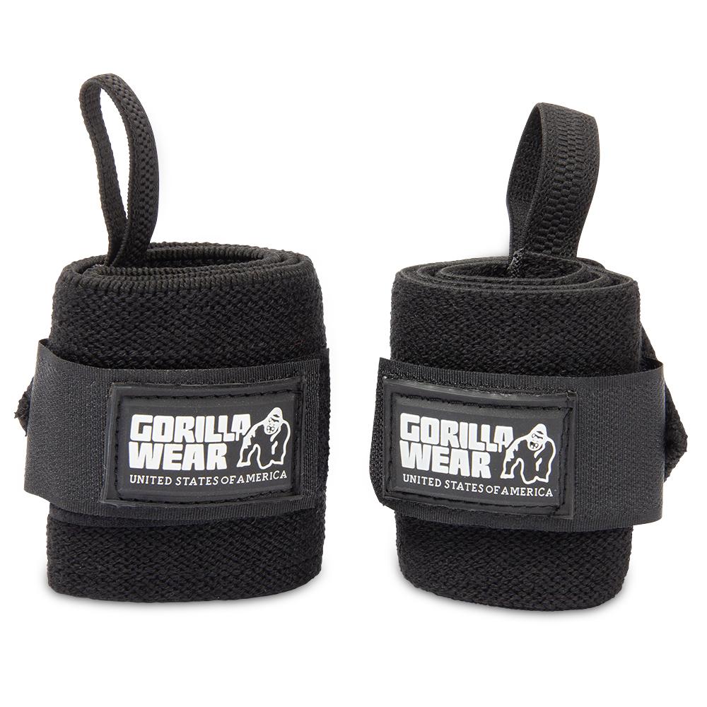 GORILLA WEAR WRIST WRAPS BASIC Musta/Valkoinen